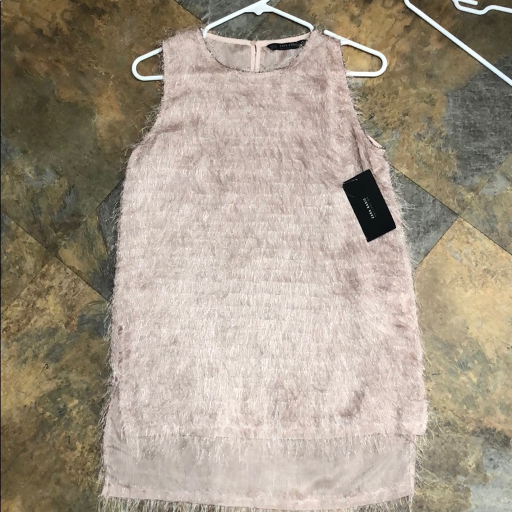 Fringy pink super cute top